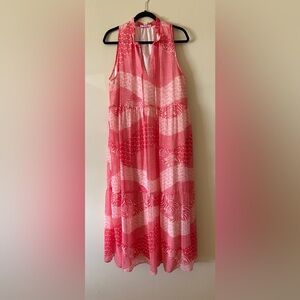 BB Dakota chiffon Pink Maxi Dress